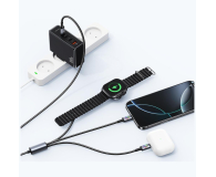 USAMS Kabel 3w1 z ładowarką indukcyjną 72W do USB-C stalowy - 1569028 - zdjęcie 7
